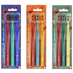CURAPROX Zubní kartáčky CS 3960 Poppies Super soft 3 ks obraz