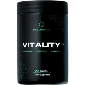LIFEUNLOCKED VITALITY 2.0 Magnesium + Vitamin D3 + K2, 90 kapslí obraz