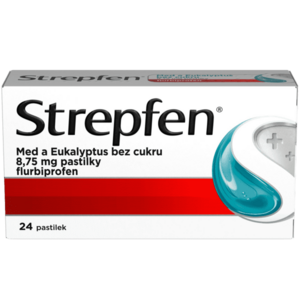 STREPFEN Med a eukalyptus bez cukru 8, 75mg, 24 pastilek obraz