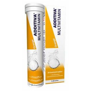 ADDITIVA Multivitamin pomeranč 20 šumivých tablet obraz