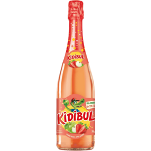 KIDIBUL Dětský šumivý nápoj - 99% jablko, jahoda 750 ml obraz