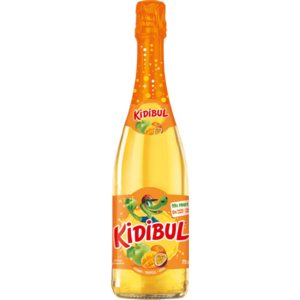 KIDIBUL Dětský šumivý nápoj - 99% jablko, tropické ovoce 750 ml obraz