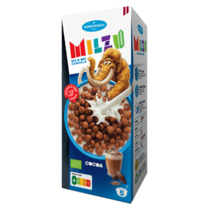 NORDCRUNCH Milzu BIO Cereální kuličky s kakaem 150 g obraz