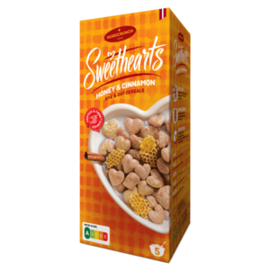 NORDCRUNCH Sweethearts Cereální srdíčka s medem a skořicí 150 g obraz