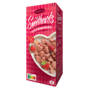 NORDCRUNCH Sweethearts Cereální srdíčka s jahodami 150 g obraz