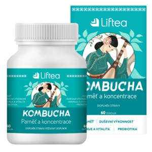 LIFTEA Kombucha Pamět a koncentrace 60 tobolek obraz