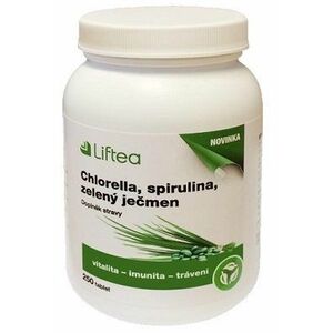 LIFTEA Chlorella/Spirulina/Zelený ječmen 250 tablet obraz