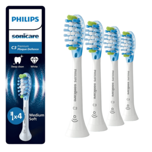 PHILIPS SONICARE Sonicare Premium Plaque D HX9044/87 Náhradní hlavice, bílé 4 ks obraz