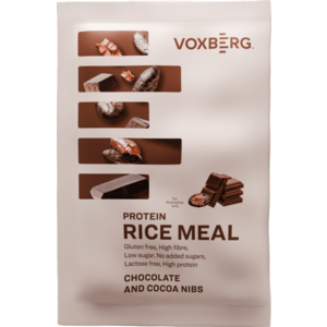 VOXBERG Protein Rice Meal Čokoláda kakaové nibsy 60 g obraz
