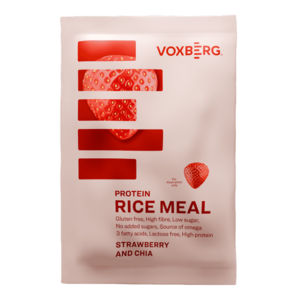VOXBERG Protein Rice Meal Jahoda & Chia 60 g obraz