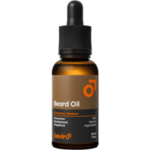 BEVIRO Vyživující olej na vousy s vůní skořice, santalu a grapefruitu 30 ml obraz