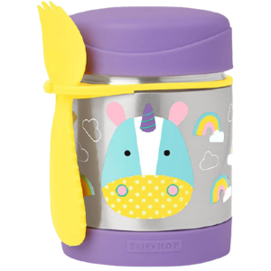 SKIP HOP Zoo Termoska na jídlo se lžičkou/vidličkou Jednorožec 3r+ 325 ml obraz