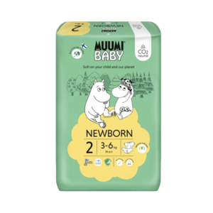 MUUMI BABY 2 Newborn 3–6 kg eko pleny 58 ks obraz