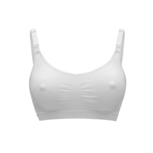 MEDELA Noční těhotenská a kojicí podprsenka Keep Cool™, bílá XL obraz