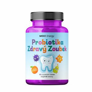 MOVIT ENERGY Probiotika pro děti ZDRAVÝ ZOUBEK 60 tablet obraz