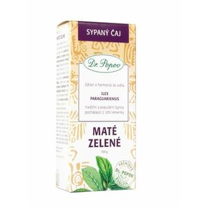 Dr. Popov Maté zelené sypaný čaj 100 g obraz