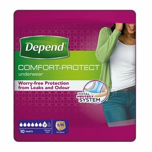 Depend Normal pro ženy S/M absorpční natahovací kalhotky 10 ks obraz