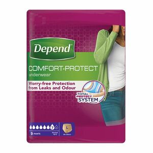 Depend Normal pro ženy L absorpční natahovací kalhotky 9 ks obraz