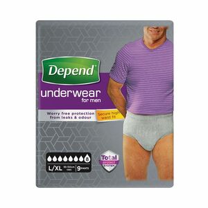 Depend Super pro muže L/XL natahovací kalhotky 9 ks obraz