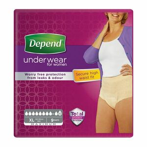 Depend Maximum pro ženy XL natahovací kalhotky vyšší pas 9 ks obraz