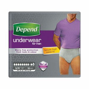 Depend Maximum pro muže S/M natahovací kalhotky vyšší pas 10 ks obraz