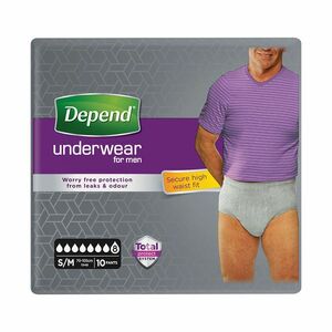 Depend Super pro muže S/M inkontinenční kalhotky 10 ks obraz