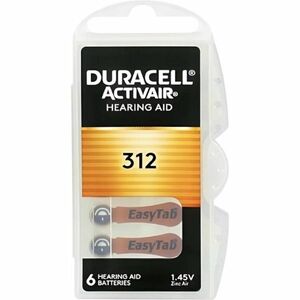 Duracell DA312 Easy Tab baterie do naslouchadel 6 ks obraz