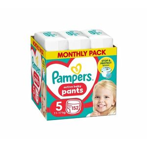 Pampers Pants vel. 5 Monthly Pack 11-17 kg plenkové kalhotky 152 ks obraz