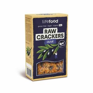 LifeFood Life Crackers Olivové RAW BIO 90 g obraz