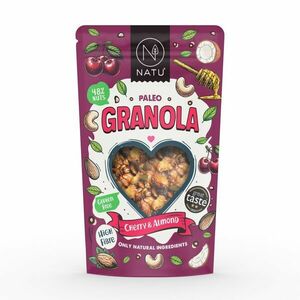 NATU Paleo Granola Třešně a mandle 370 g obraz