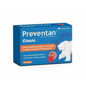 Preventan Clasic s příchutí maliny a grepu 30 tablet obraz