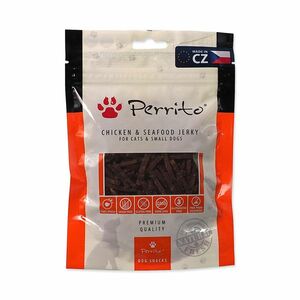 Perrito Pochoutka kuře a mořské plody jerky 100 g obraz