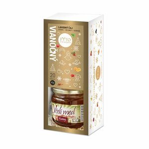 Fytopharma Dárková kazeta Vánoční čaj 20 sáčků + květový med 250 g obraz
