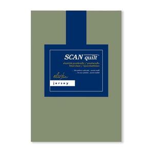 SCANquilt napínací prostěradlo JERSEY ELASTIC LYCRA khaki 180 x 200 cm (výška matrace do 30 cm) obraz