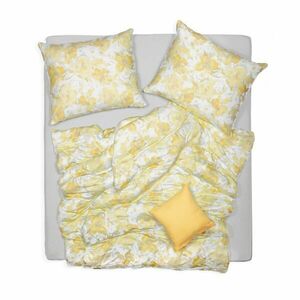 SCANquilt povlečení ART JERSEY renoir bíložlutošedá 140 x 200/70 x 90 cm obraz
