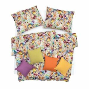 SCANquilt povlečení ART JERSEY tulips pestrá 140 x 200/70 x 90 cm obraz