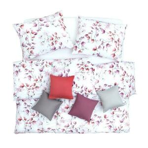 SCANquilt povlečení ART JERSEY magnolia bílorůžová 140 x 200/70 x 90 cm obraz