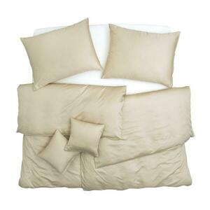 SCANquilt povlečení SATÉN TENCEL PLUS béžová 140 x 200/70 x 90 cm obraz
