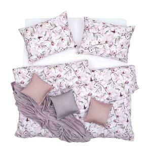 SCANquilt povlečení SATÉN DESIGN magnolie pudrová 140 x 200/70 x 90 cm obraz