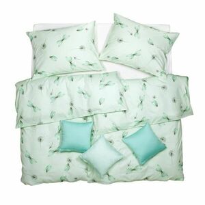 SCANquilt povlečení SATÉN TENCEL DESIGN morning mentolová 140 x 200/70 x 90 cm obraz