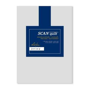 SCANquilt napínací prostěradlo JERSEY ELASTIC LYCRA světle šedá 90 x 200 cm (výška matrace do 30 cm) obraz