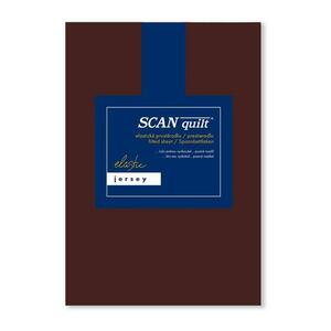SCANquilt napínací prostěradlo JERSEY ELASTIC LYCRA tmavě hnědá 180 x 200 cm (výška matrace do 30 cm) obraz