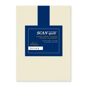 SCANquilt napínací prostěradlo JERSEY ELASTIC LYCRA natur 180 x 200 cm (výška matrace do 30 cm) obraz