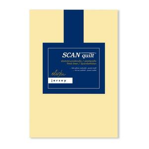 SCANquilt napínací prostěradlo JERSEY ELASTIC LYCRA banánová 180 x 200 cm (výška matrace do 30 cm) obraz