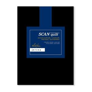 SCANquilt napínací prostěradlo JERSEY ELASTIC LYCRA černá 180 x 200 cm (výška matrace do 30 cm) obraz