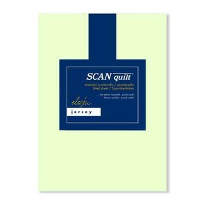 SCANquilt napínací prostěradlo JERSEY ELASTIC LYCRA světle zelená 180 x 200 cm (výška matrace do 30 cm) obraz