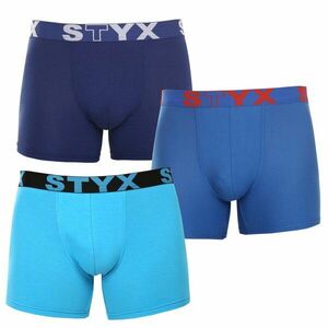 Styx 3PACK pánské boxerky long sportovní guma vícebarevné (3U96789) XL obraz