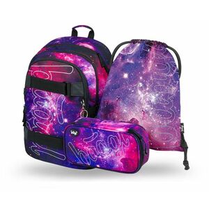 Baagl 3 SET Skate Galaxy: batoh, penál, sáček obraz