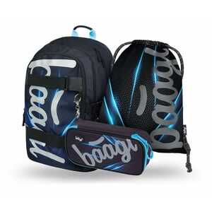 Baagl 3 SET Skate Bluelight: batoh, penál, sáček obraz