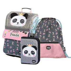 Baagl 3 SET Zippy Panda: aktovka, penál, sáček obraz